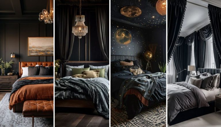 31 Stunning Black Nouveau Bedroom Ideas