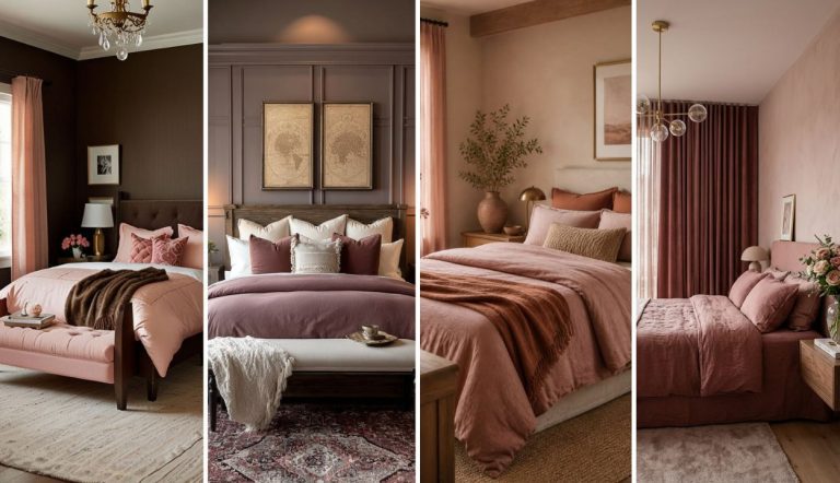 32 Gorgeous Pink and Brown Bedroom Ideas