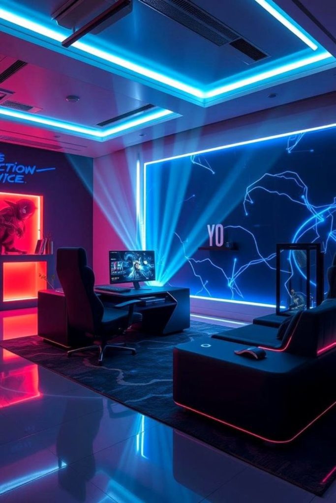 Dark luxury RGB gaming station.