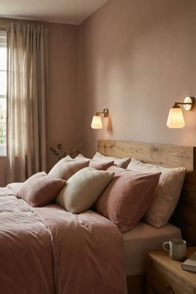 Cocoa rose Scandinavian bedroom blend