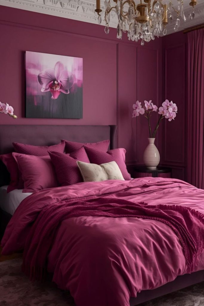 Cocoa brown cotton candy bedroom