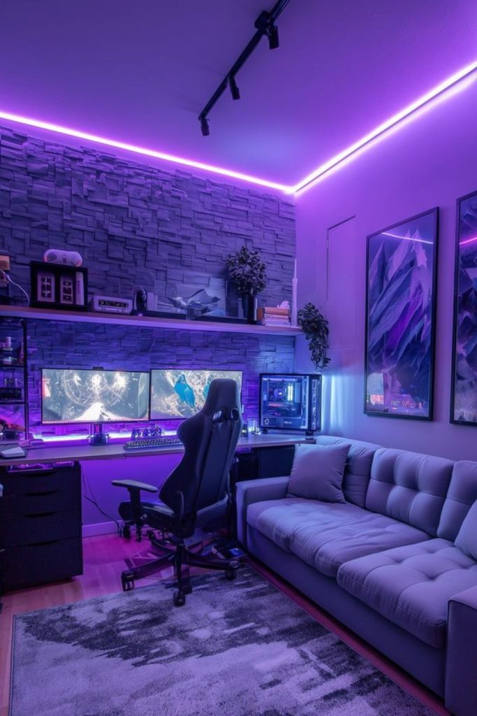 Ultimate synchronized RGB gaming room.
