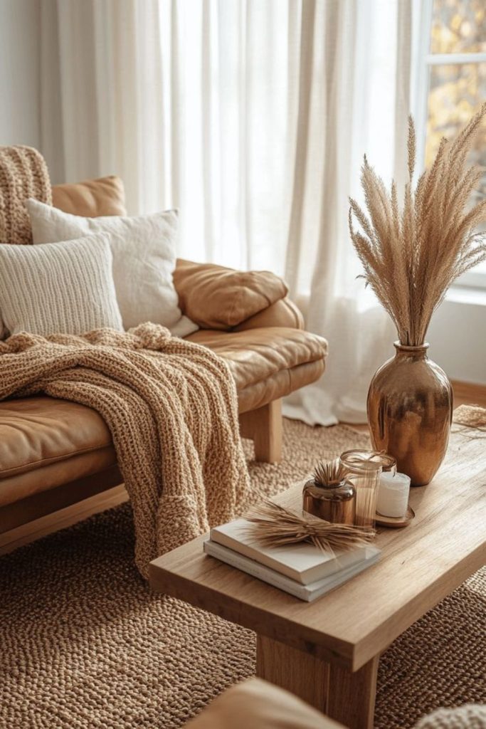 Harvest wheat fall living room.