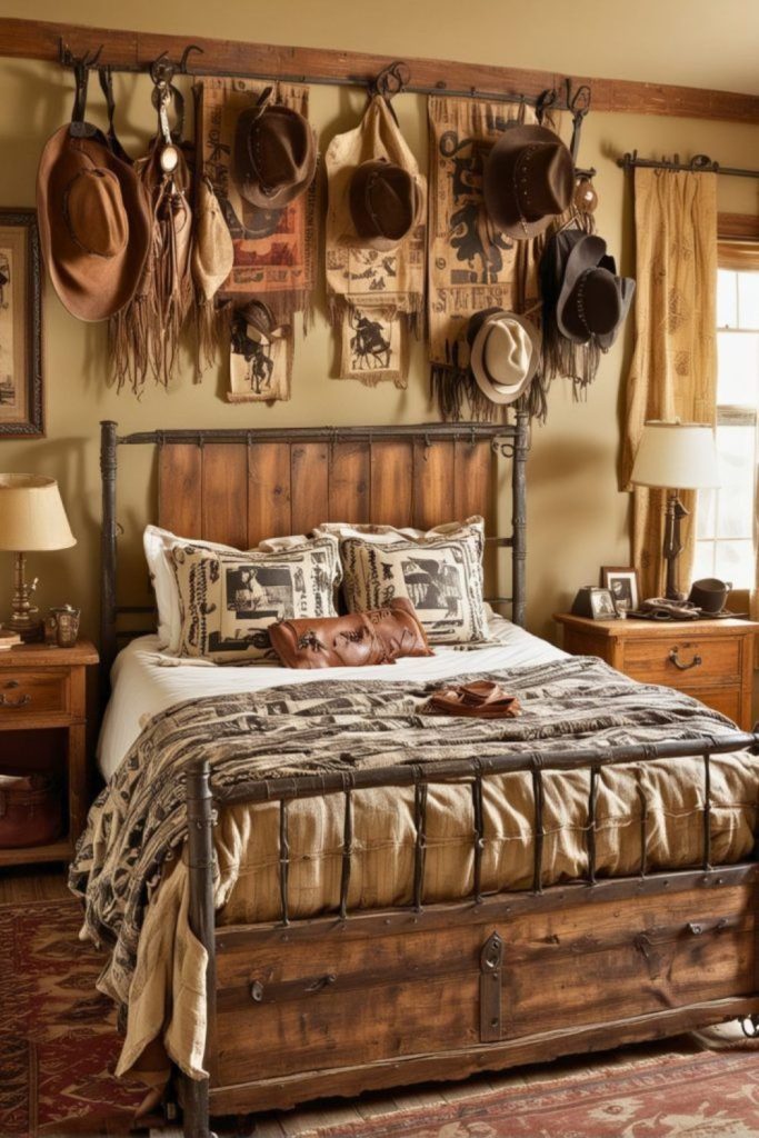 Cozy mountain cabin style dorm room.