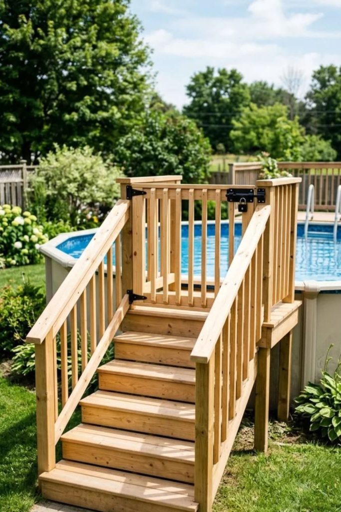 Multi level platform pool ladder idea.