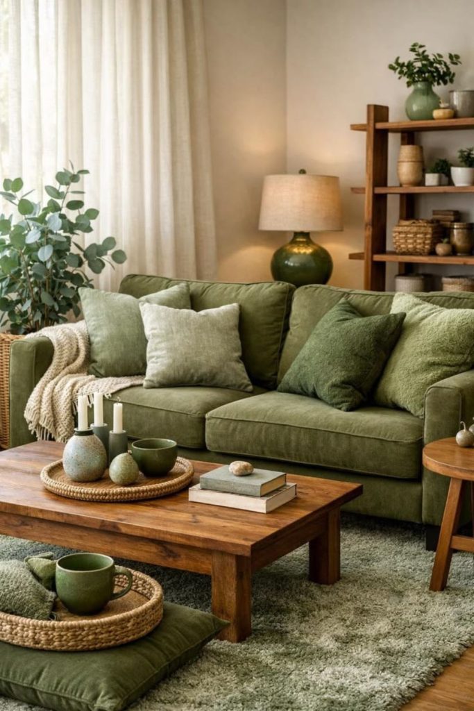 Olive harvest autumn room decor.