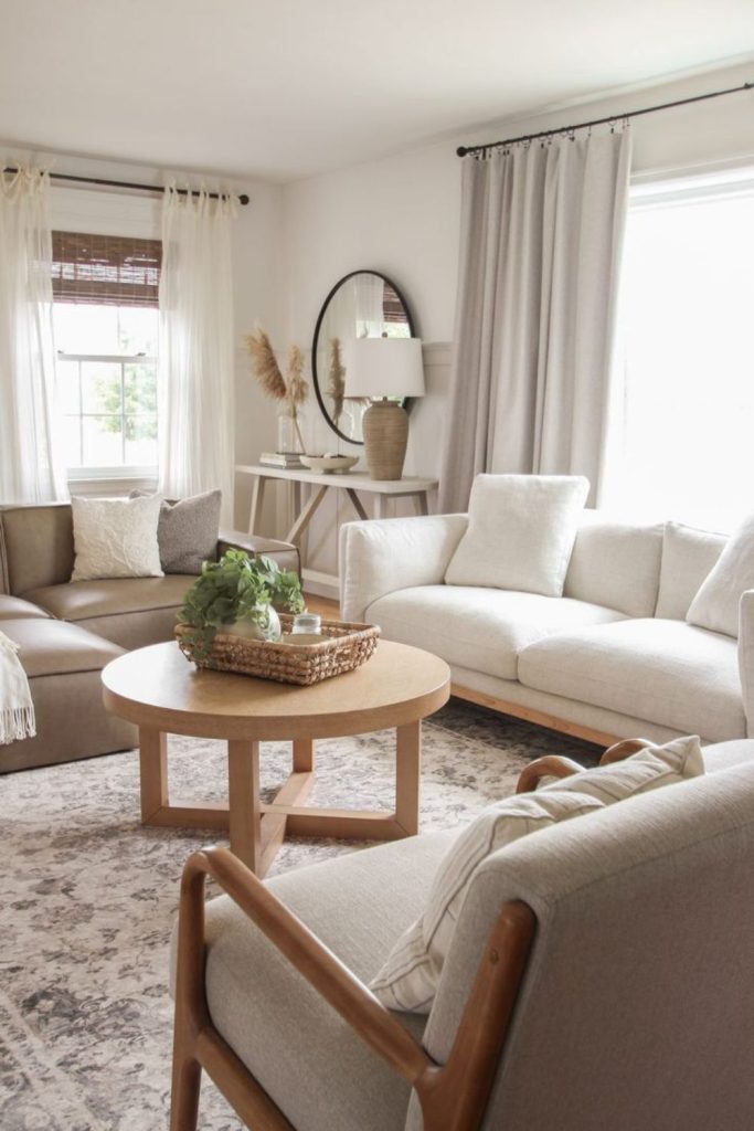 Scandinavian fall-inspired cozy room.