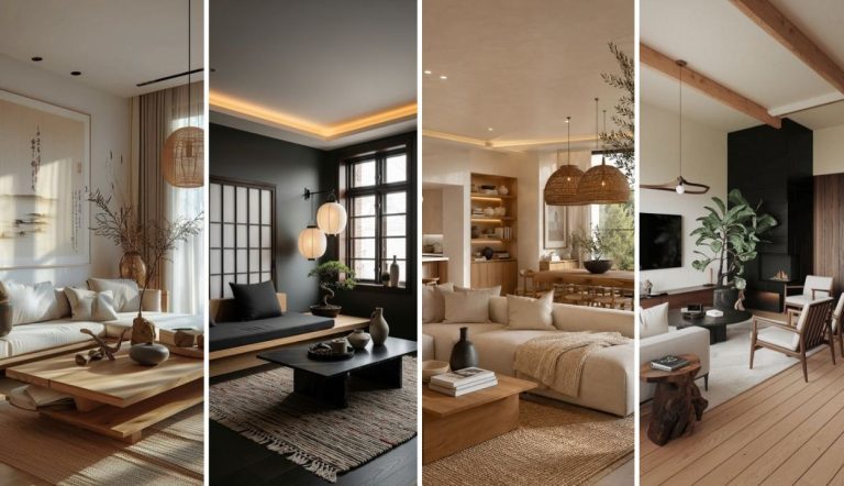 32 Serene Japandi Living Room Ideas