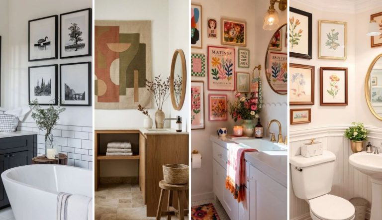 35 Cool Bathroom Gallery Wall Ideas