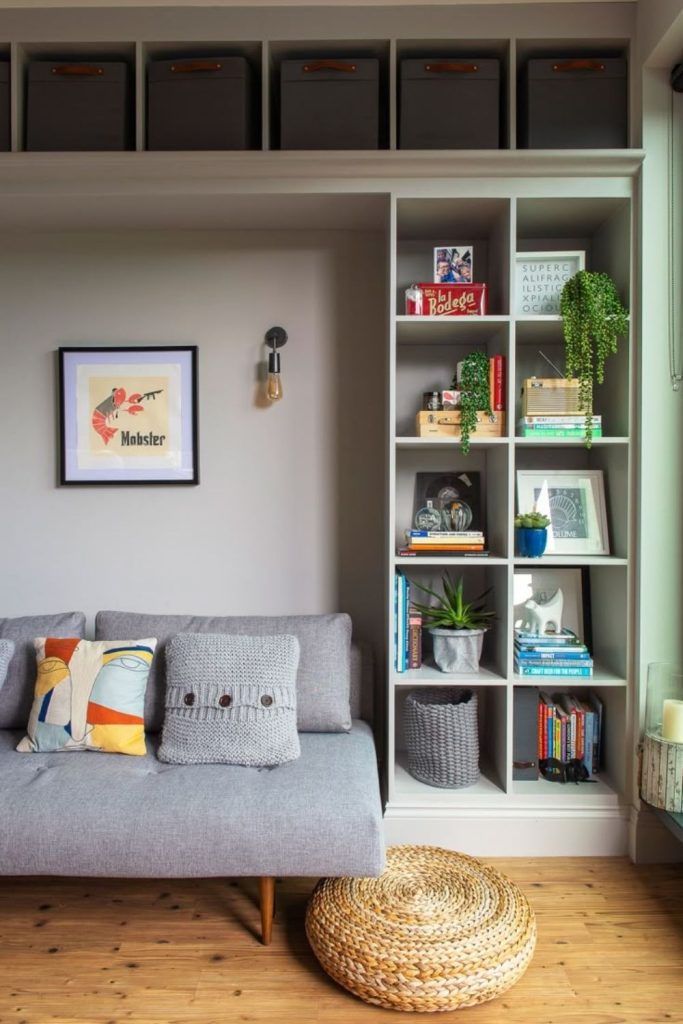 Multi-purpose box room with flexible furniture.