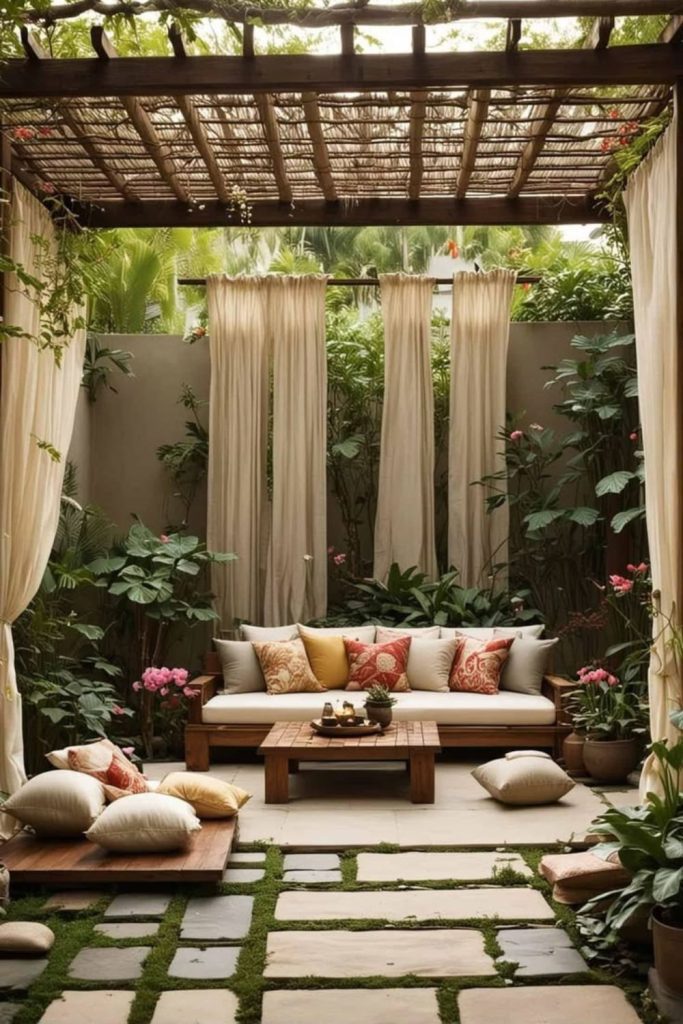 Tropical garden room indoor oasis.
