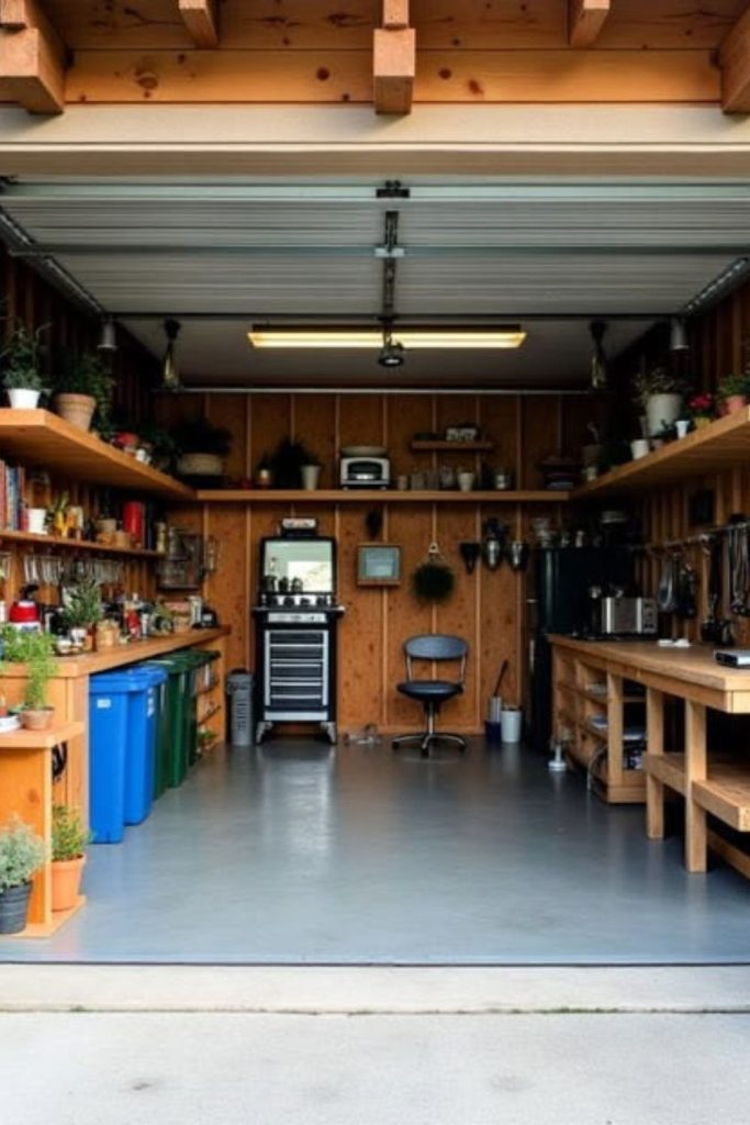 Bright craft workshop garage conversion