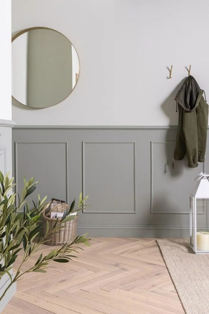 Classic heritage dado rail wall design.