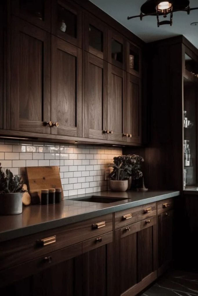 Cocoa mid-century modern kitchen design