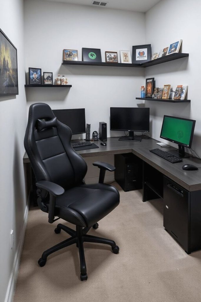 Compact small games room setup