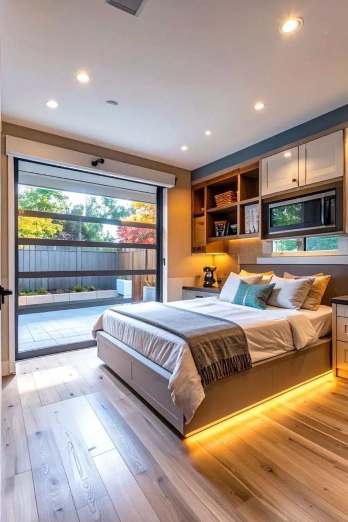 Cozy guest suite garage conversion