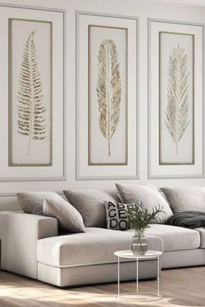 Elegant picture frame molding panels