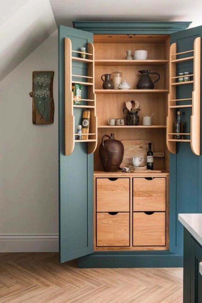 English country pantry with classic details.