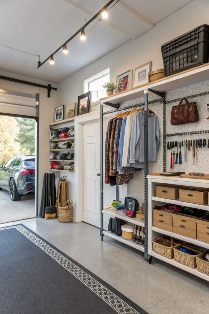 Fashion dressing room garage conversion