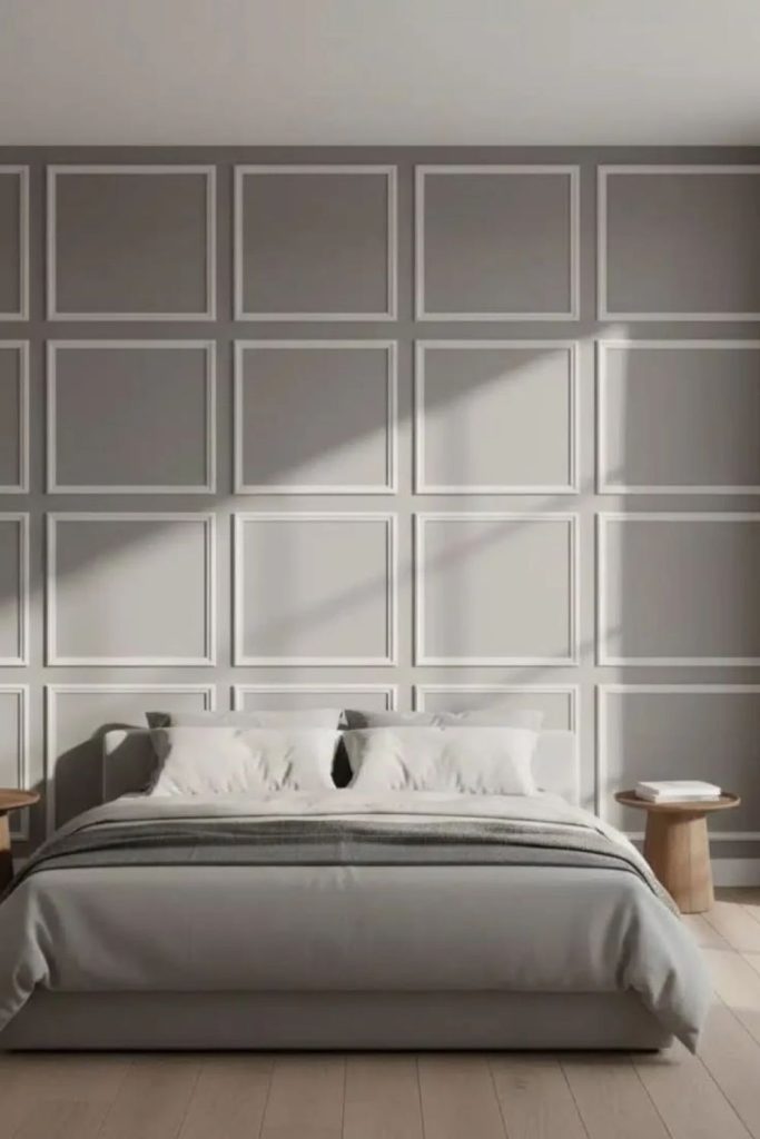 Modern box molding wall treatment