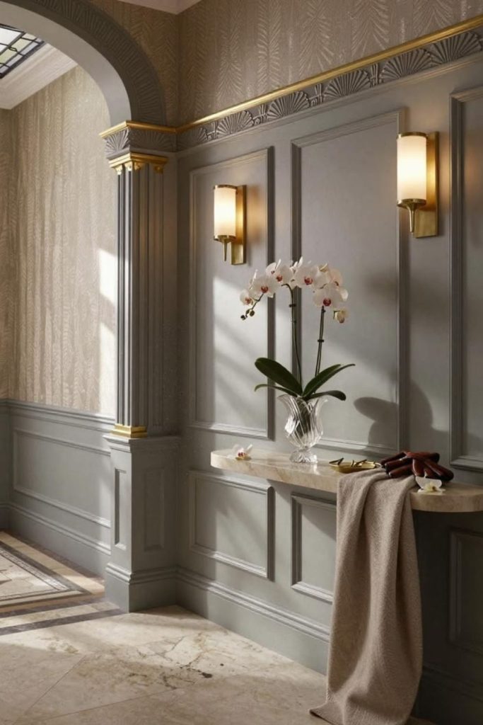 Modern heritage fusion dado rail.