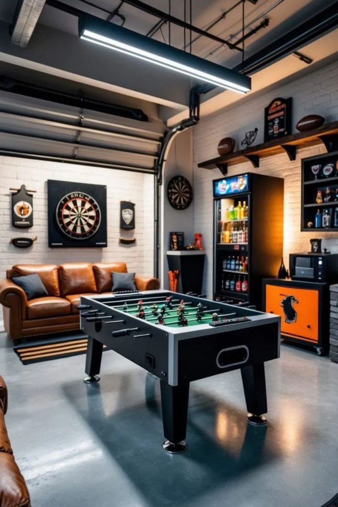 Multi game entertainment room design