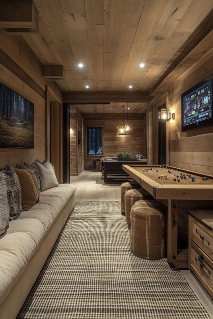 Scandinavian inspired games room design