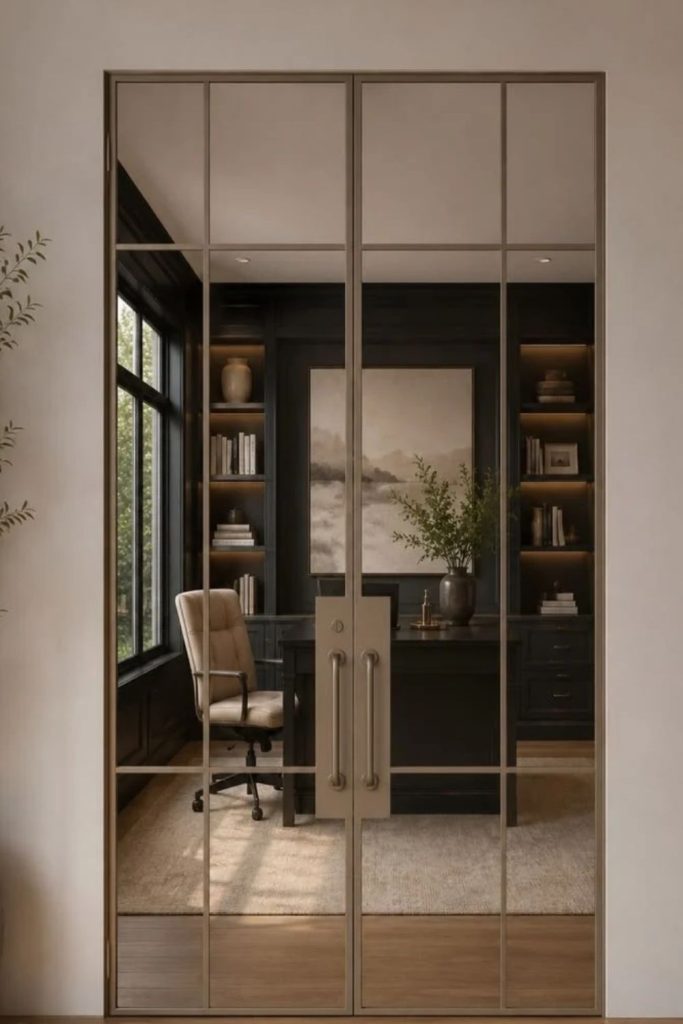 Slimline Crittall home office door