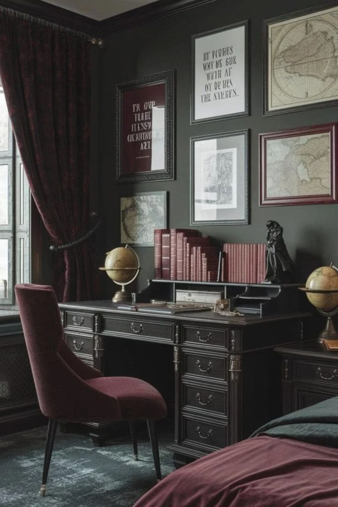 Philosopher’s Bedroom with Classical Decor