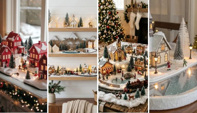 30 Christmas Village Display Ideas