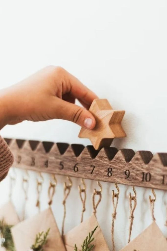 Christmas advent calendar with kindness challenges.