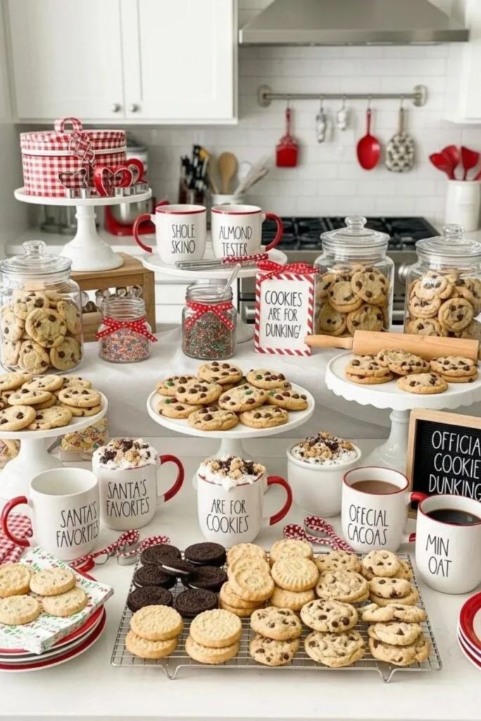 Christmas Cookie Hot Chocolate Dessert Bar