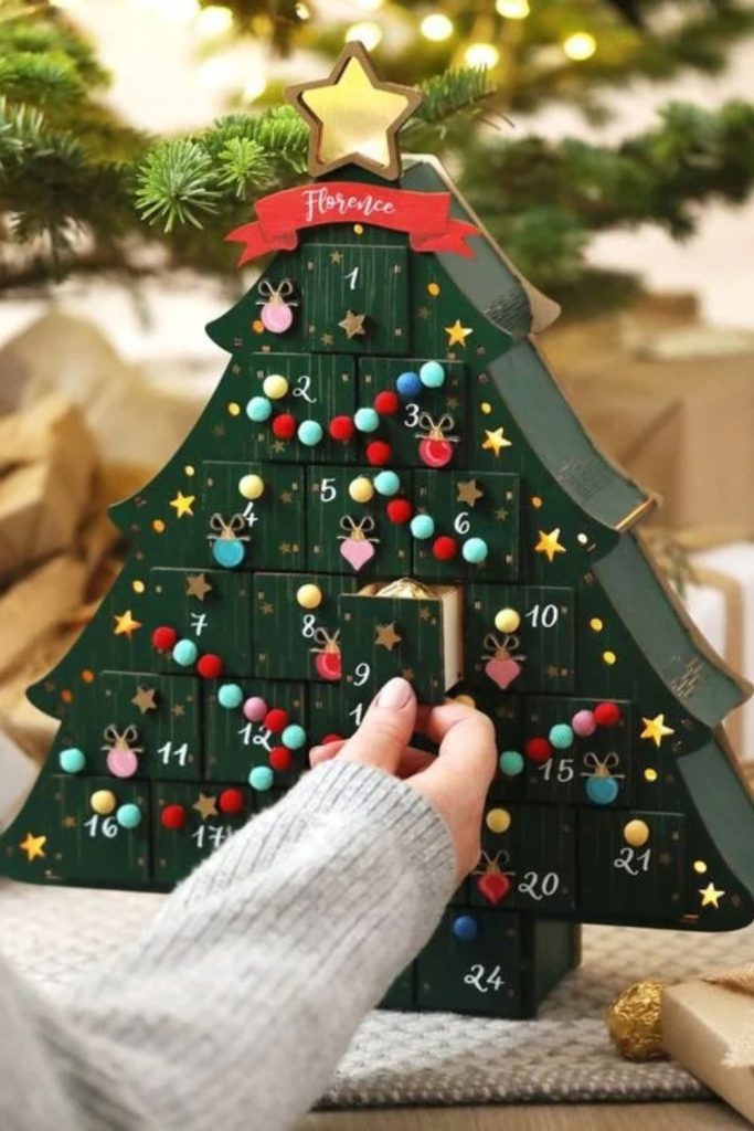 Christmas tree ornament advent calendar collection.