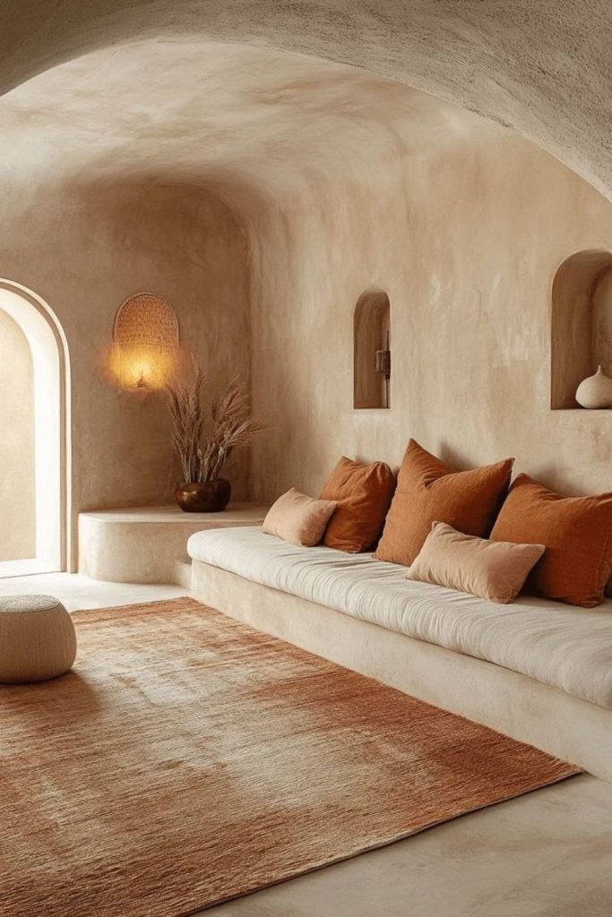 Desert clay mirage plaster wall