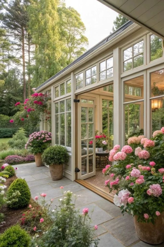 Edwardian Orangery with Traditional Garden Charm.