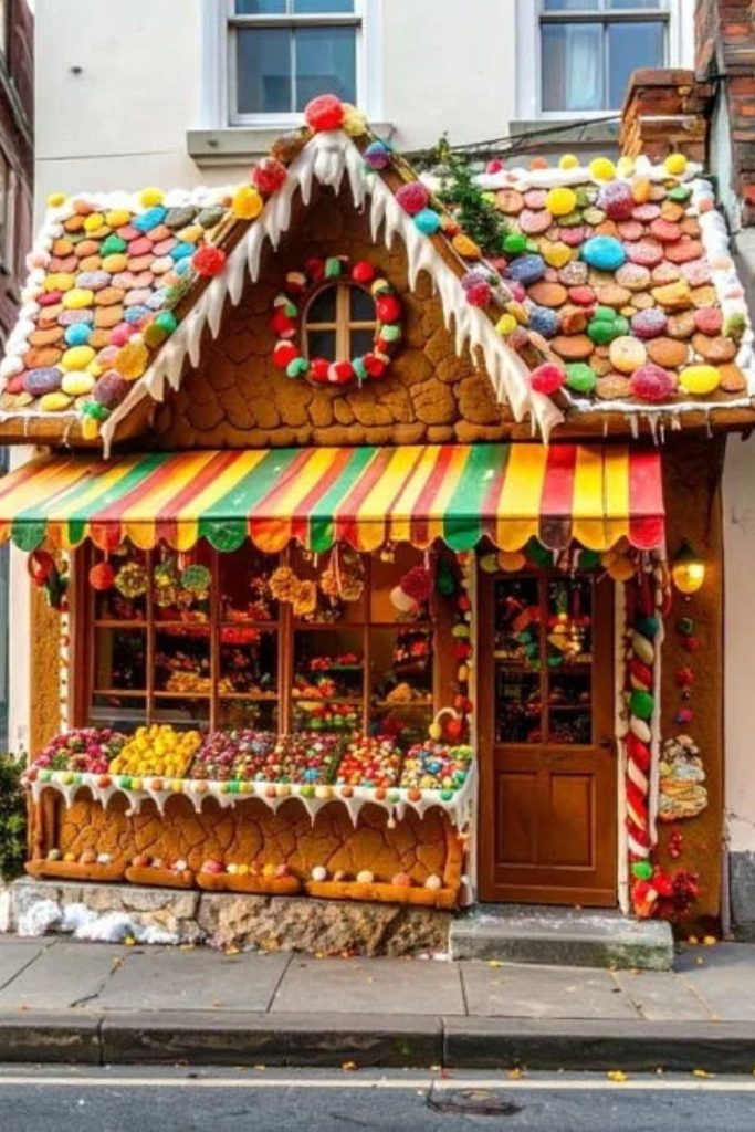 Charming Gingerbread Bakery Shop Design