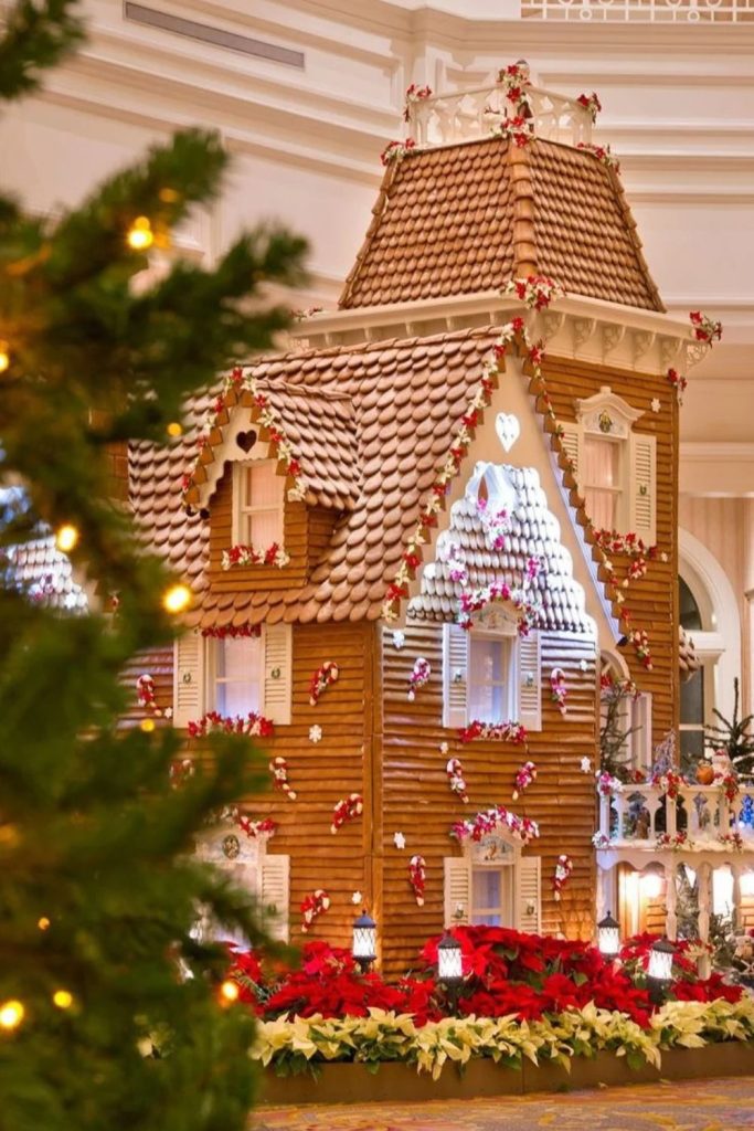 Elegant Grand Mansion Gingerbread House