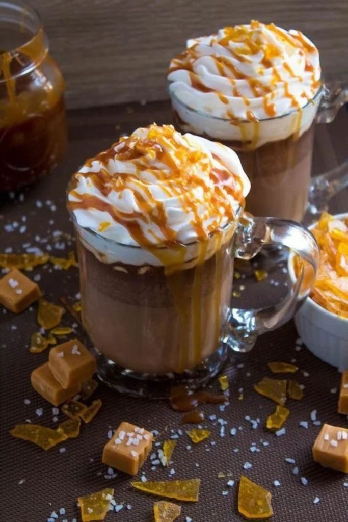 Salted Caramel Hot Chocolate Bar Setup