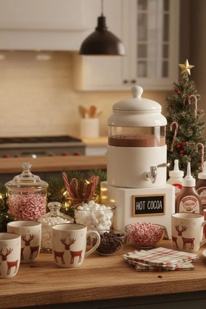 Minimalist Scandinavian Hot Chocolate Bar Decor
