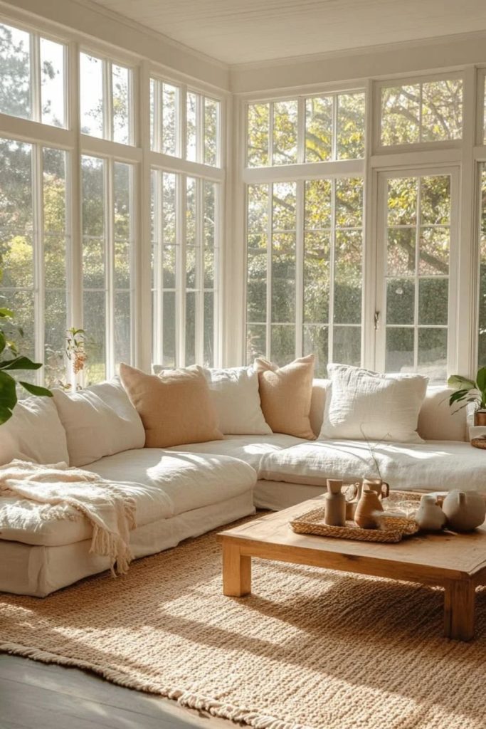 Sunset Lounge Orangery with Warm Lighting.
